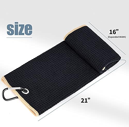 Mile High Life Tri-fold Golf Towel | Premium Microfiber Fabric | Waffle Pattern - Image 4