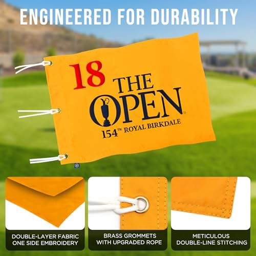 2026 UK Open Embroidered Golf Flag, 14 x 20 in - Image 4