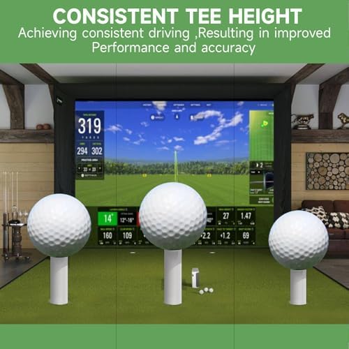 8 Pcs Rubber Golf Tees for Mats, Driving Range & Simulator Use - Image 4