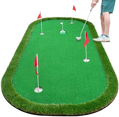 Wekin Golf Putting Green Training Mat, 5x10ft Heavy Duty Artificial Turf Mat by Wekin