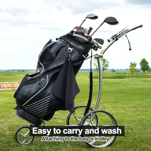 Quacc Premium Black Golf Towel - Image 3