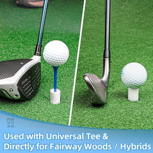 Rubber Golf Tees for Mats, Golf Tee Holder for Driving Range & Simulator - Image 3