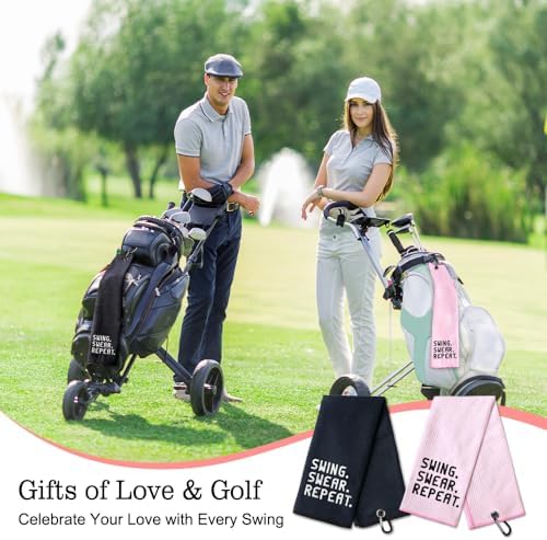 DYJYBMY Swing Swear Repeat Golf Towel Set, Golf Accessories - Image 6