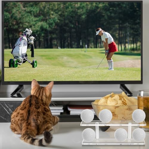 Silipull 1 Pc Golf Ball Display Rack 8 Balls Clear Acrylic Golf Case Holder - Image 6