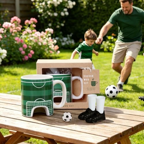 Soccer Mug Set, 10oz Ceramic Cup - Image 6