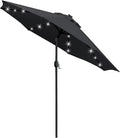 Sunnyglade 9' Solar LED Patio Umbrella, 8 Ribs, Tilt & Crank | 9Ft Patio by Sunnyglade