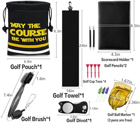 Golf Valuables Pouch Bag with Drawstrings Closure - Image 4