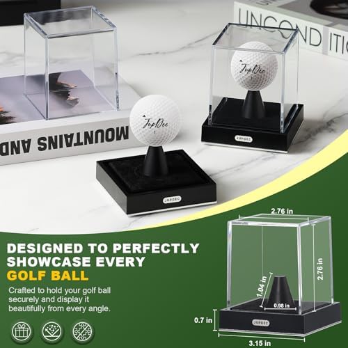 JupDec Golf Ball Display Case, Dustproof Cube Showcase - Image 4