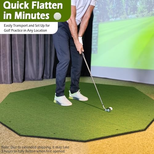 Golf Mat 31mm, 5x4ft/5x5ft Premium Golf Hitting Mat Outdoor Indoor - Image 5