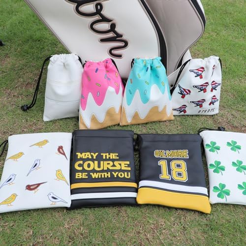 Golf Valuables Pouch Bag with Drawstrings Closure - Image 3