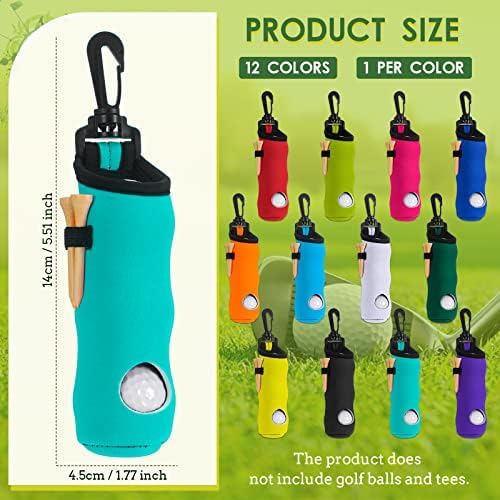 WILLBOND 12 Pcs Golf Ball Pouch, Tee Holder - Image 3