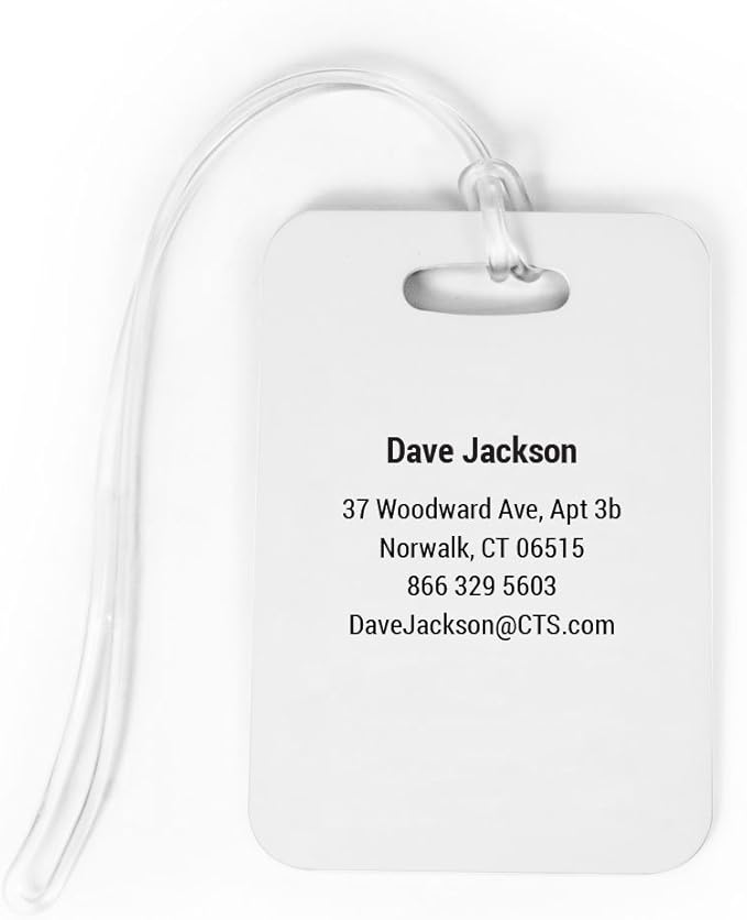 ChalkTalkSPORTS Golf Luggage & Bag Tag | Golf Course | Custom Info on Back | Medium