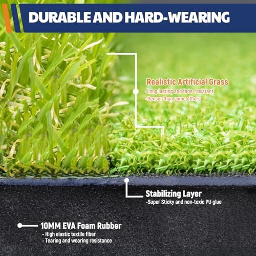 JAYA Golf Hitting Mat with Heavy Rubber Base, Foldable Golf Practice Mat - Image 2
