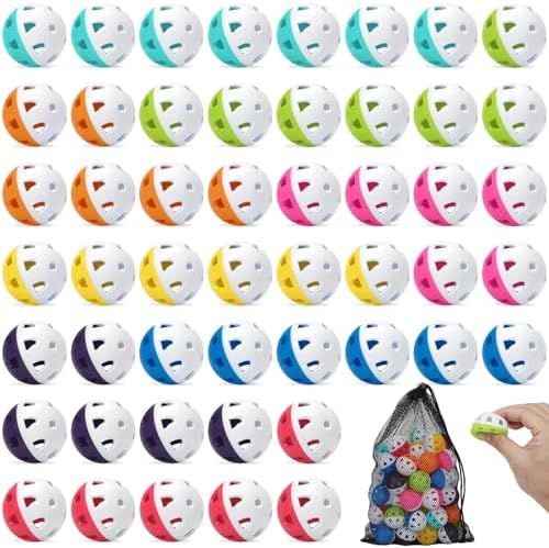 Coopay 24/50/100 Pack Practice Baseball 42mm Mini Plastic Hollow Softballs by Coopay