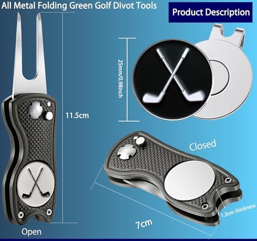 Adhere Golf Ball Markers & Divot Tools Personlized Enamel Ball Markers - Image 2