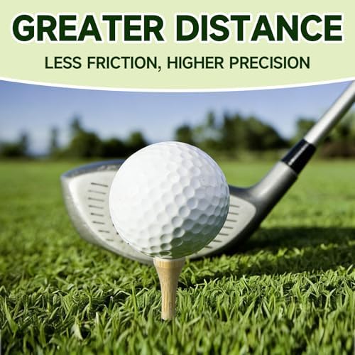 100 Pcs 3-1/4" Natural Bamboo Golf Tees, Biodegradable - Image 3