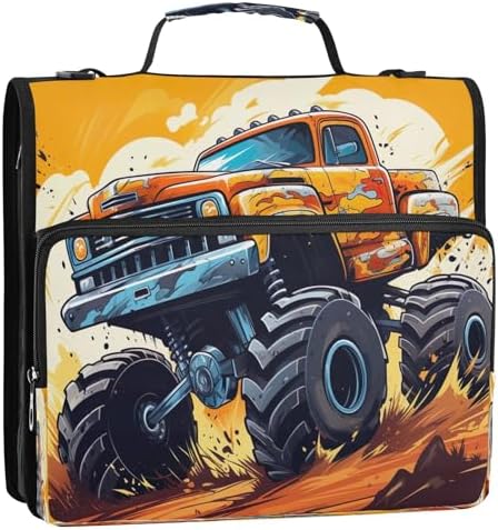 Zipper Binder Bag 3 Ring File Folder Portfolio Organizer Zippered Binder Bags - Image 4