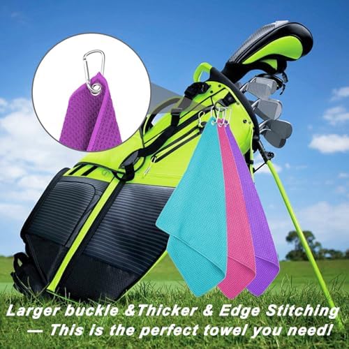 3 Pack 16" X 16" Golf Towels for Golf Bags - Image 2