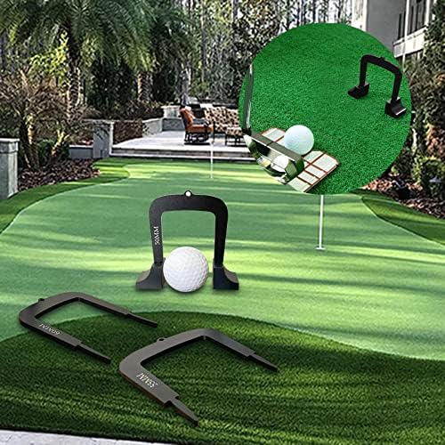 harayaa 3 Pieces Golf Putting Gates Aluminum Alloy Putter Alignment Device - Image 7