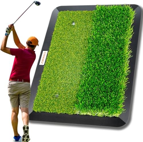 LYDARZ Portable & Foldable Golf Practice Mat – Dual-Turf Golf Hitting Mat - Image 2