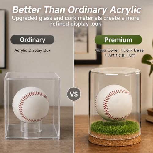 Rocalt Baseball Display Case, Real Glass Holder - Image 6