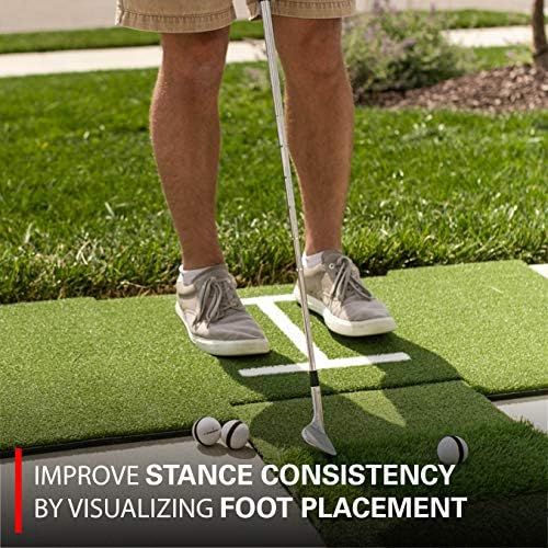 Rukket Tri-Turf Golf Hitting Mat Attack, Portable Driving, Training Aids - Image 3