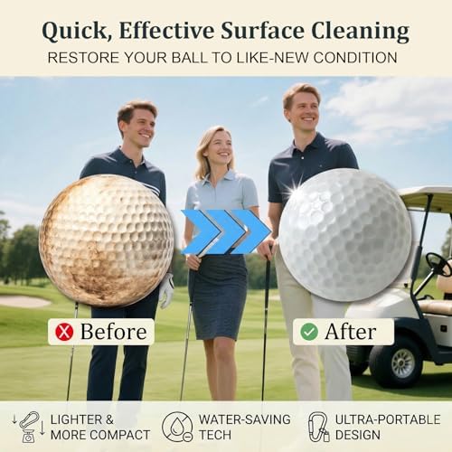 Upgrade Portable Golf Ball Cleaner More Lightweight, Home Golf Ball Washer - Image 3