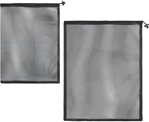 2 Pcs Mesh Drawstring Bag with Cord Lock Closure by BOJITEXS