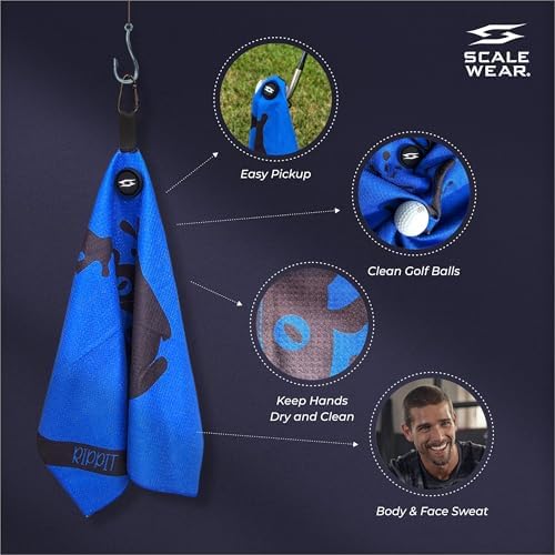Magnetic Golf Towel 16x24 Waffle Weave - Image 4