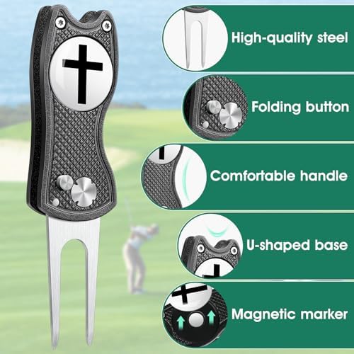 Golf Divot Repair Tool with Magnetic Ball Marker - Image 4
