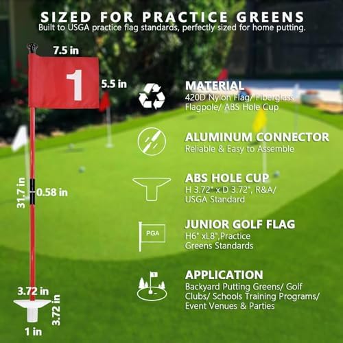 Golf Flagstick for Portable Sectional Yard - Image 3