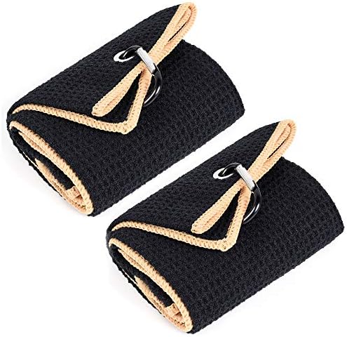 Mile High Life Tri-fold Golf Towel | Premium Microfiber Fabric | Waffle Pattern by MileHighLife