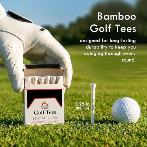 Premium Bamboo Golf Tee 83mm Tees | Golf Gifts - Image 2