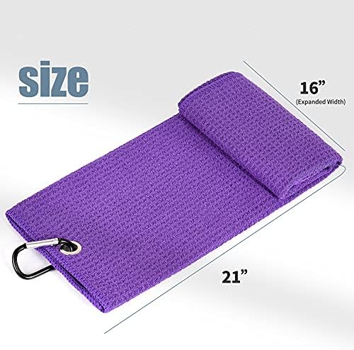Mile High Life Tri-fold Golf Towel | 16" X 24" | Premium Microfiber Fabric | - Image 4