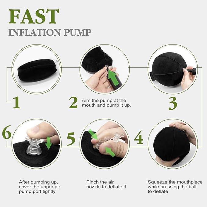 Inflatable Golf Trainer – Swing Practice Ball, Adjustable Postures Corrector, Training Fitness Tool | Performance Enhancement Kit, Lightweight Practice Aid for Men Women Boys Teens Youth Cyclists