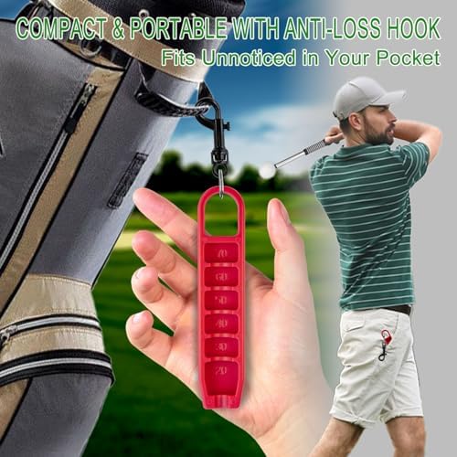 Golf Tee Height Tool, 6 Adjustable Settings, Fits Most Standard Tees - Image 6
