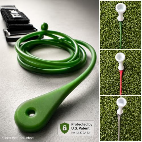 T-Time® Golf Tee Anchor Leash & Tether – US Patented – Keeps Tees in Place - Image 2