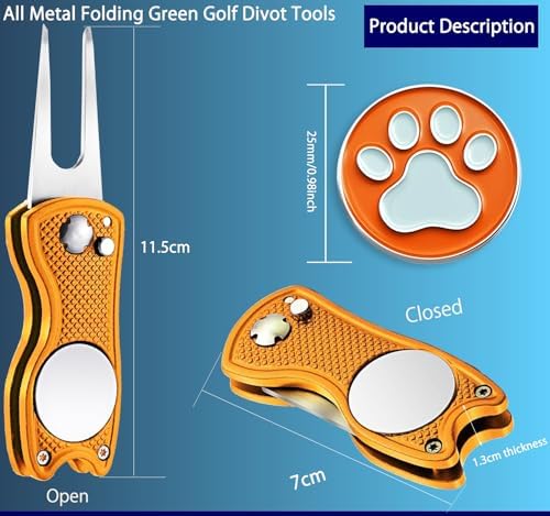 Adhere Golf Ball Markers & Divot Tools Personlized Enamel Ball Markers - Image 2
