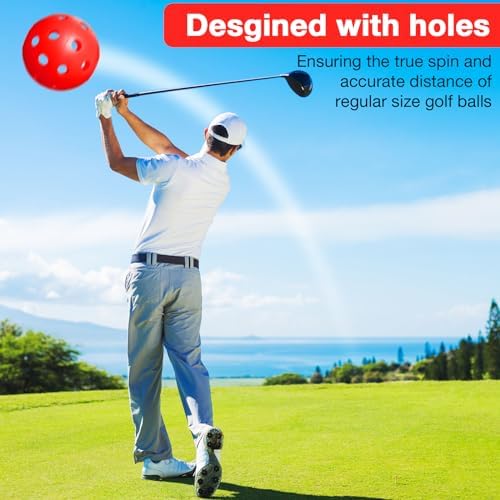 MiniInflat 80 Pcs Practice Golf Balls Plastic 42mm - Image 5