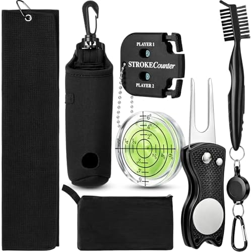 7 Pcs Golf Accessories Kit Golf Cleaning Kit by Unknown