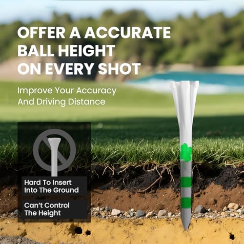FINGER TEN Golf Tees Plastic 100 Pack - Image 4