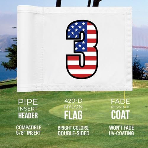 Golf Flag 8x6 Inch – 420D Nylon Double-Sided Mini Pin Flag - Image 5