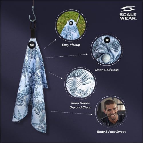 Magnetic Microfiber Waffle Golf Towel Large 16"x24" Clean - Image 5