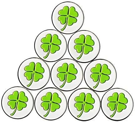 Lot of 10 Golf Ball Markers Assorted Patterns by PINMEI