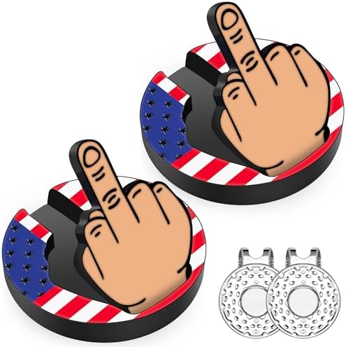 Golf Ball Marker, Middle Finger Ball Marker by LOUSRNMAN