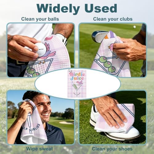 Birdie Juice Waffle Weave Microfiber Golf Towel - Image 4