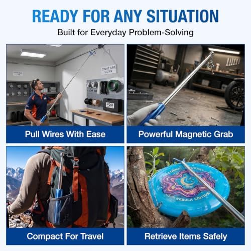 10 FT Telescoping Pickup Tool Magnetic Pole - Image 5