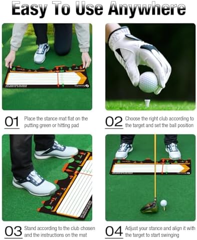 Golf Training Mat for Beginners | Posture Assistance and Entry-Level Stance - Image 2