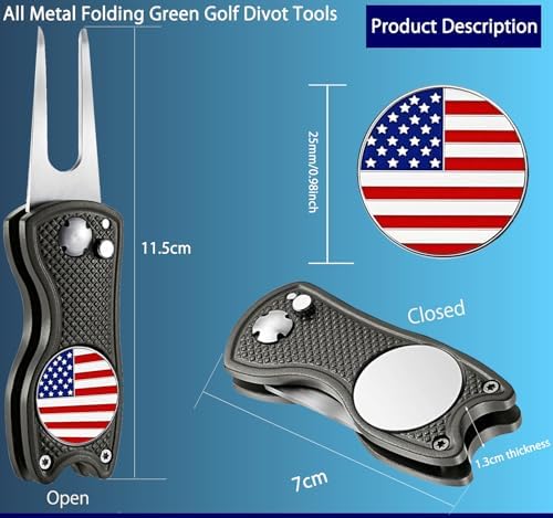 Adhere Golf Ball Markers & Divot Tools Personlized Enamel Ball Markers - Image 2