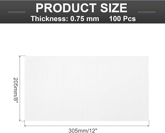 MECCANIXITY Foam Packing Pouches, 100 Pack 8 Inch x 12 Inch Wrap Bubble Pouches Cushion Foam Packing Supplies Packing sleeves White for Dishes Furniture Glasses Cups Moving Storage